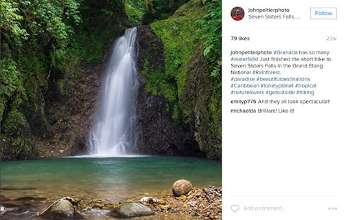 Seven Sister Falls, Grenada (Instagram johnpeltierphoto)