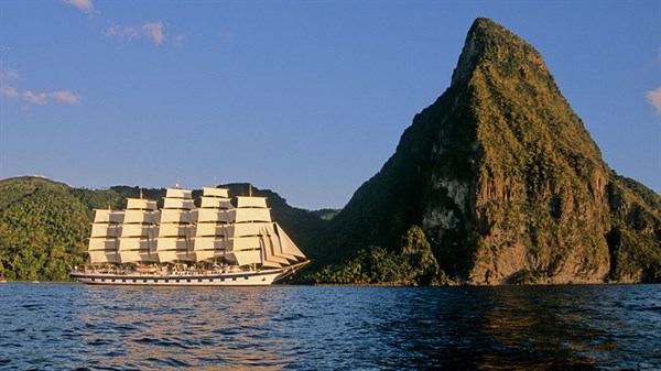 Royal Clipper And Pitons