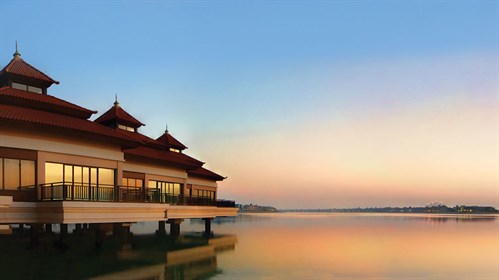 Over Water Villas At Sunset