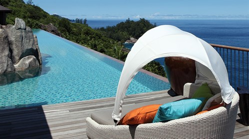 Poolside seating