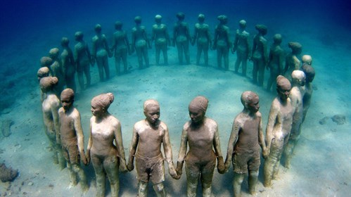 Grenada Underwater Statue