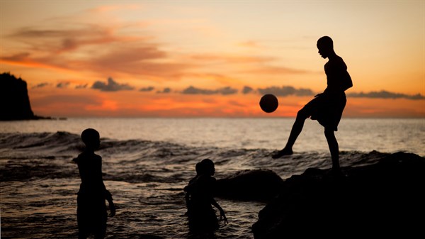 Kids Playing Football